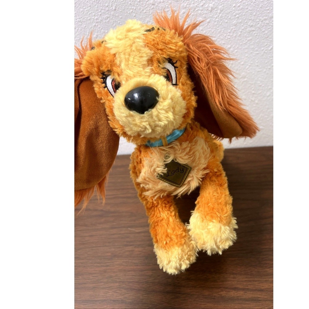 Lady and the Tramp 13' Inch Plush Dog Disneyland Walt Disney World‎ EUC Vintage